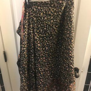 Silk Wrap Skirt. Double layer for Multiple Wearing Options.